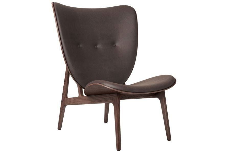 Billede af NORR11 Elephant Chair Leather SH: 38 cm - Mørkbejdset/Dark Brown vintage læder OUTLET