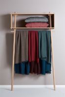 Billede af Woud Double Throw 130x180 cm - Navy Blue/Forest Green OUTLET