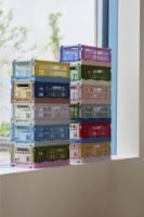 Billede af HAY Colour Crate Mix M 26,5x34,5x14 cm - Olive/Dark Mint 