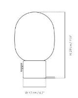 Billede af Audo Copenhagen JWDA bordlampe Ø: 17cm - Polished Brass UDSTILLINGSMODEL OUTLET