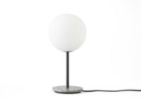 Billede af Audo Copenhagen TR Bulb Table Lamp H: 41 cm - Matte Opal/Grå Marmor