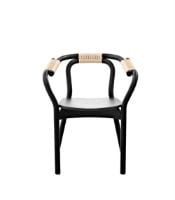 Billede af Normann Copenhagen Knot Chair -  Black/Nature