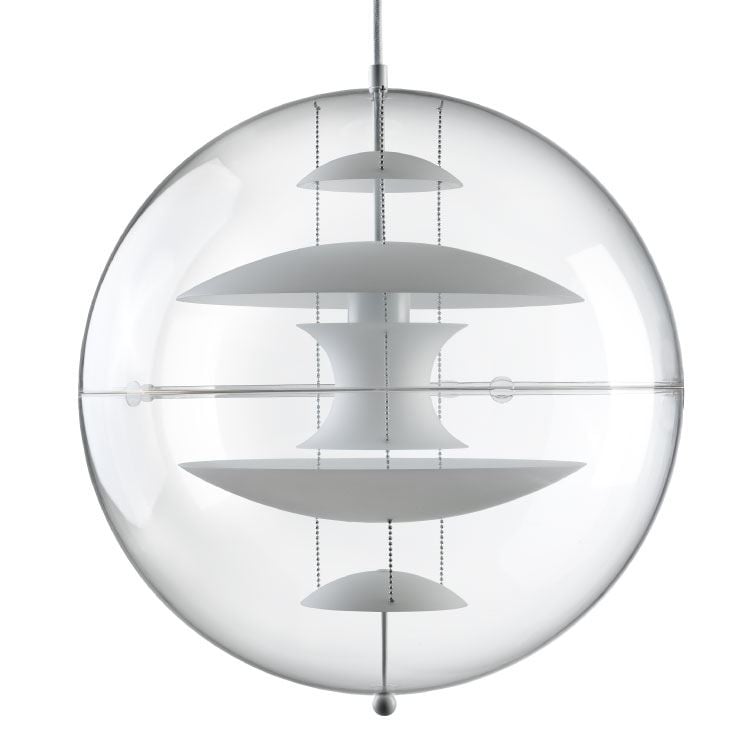 Billede af Verpan Verner Panton Globe Ø: 50 cm - Hvid/Glas