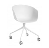 Billede af HAY AAC 24 About A Chair SH: 46 cm - White Powder Coated Aluminium/White