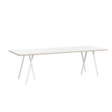 Billede af HAY Loop Stand Table 180x87,5 cm - White/White Laminate
