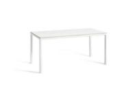 Billede af HAY T12 Table 160x80 cm - White Powder Coated Aluminium/White Laminate