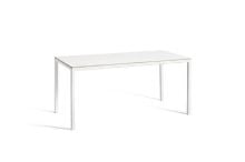 Billede af HAY T12 Table 160x80 cm - White Powder Coated Aluminium/White Laminate