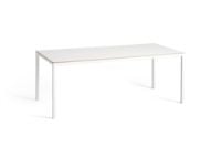 Billede af HAY T12 Table 200x95 cm - White Powder Coated Aluminium/White Laminate