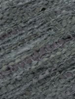 Billede af Rug Solid Leather Rug 65x135 cm - Dark Grey OUTLET