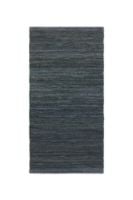 Billede af Rug Solid Leather Rug 60x90 cm - Dark Grey OUTLET