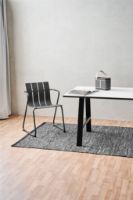 Billede af Rug Solid Leather Rug 60x90 cm - Dark Grey OUTLET