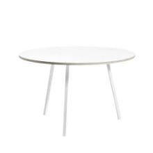 Billede af HAY Loop Stand Round Table Ø: 120 cm - White/White Laminate