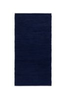 Billede af Rug Solid Cotton Rug 60x90 cm - Deep Ocean Blue OUTLET