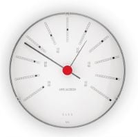 Billede af Arne Jacobsen Bankers Barometer Ø: 12 cm - Hvid/Sort/Rød 