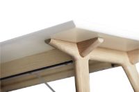 Billede af Andersen Furniture Spisebord T7 Med Udtræk 95x220x74 cm - Hvid laminat/Eg Sæbebehandlet 