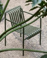 Billede af HAY Palissade Dining Arm Chair SH: 45 cm - Olive