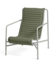 Billede af HAY Palissade Lounge Chair High Quilted Cushion 49,5x139 cm - Olive