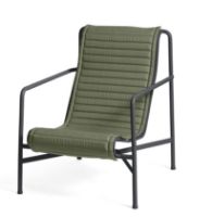 Billede af HAY Palissade Lounge Chair High Quilted Cushion 49,5x139 cm - Olive