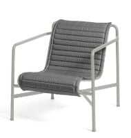 Billede af HAY Palissade Lounge Chair Low Quilted Cushion 49,5x117 cm - Anthracite