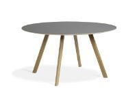 Billede af HAY CPH 25 Round Table Ø: 140 cm - Lacquered Solid Oak/Grey Linoleum