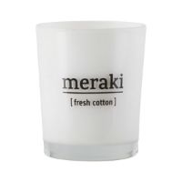 Billede af Meraki Duftlys S Hvidt Glas - Fresh Cotton