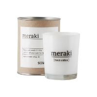 Billede af Meraki Duftlys S Hvidt Glas - Fresh Cotton