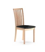 Billede af Skovby SM66 Spisebordsstol - Hvidolieret Eg / Sort Læder