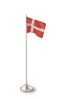 Billede af Rosendahl Dannebrog Bordflag H: 35 cm - Rød/Hvid/Sølv