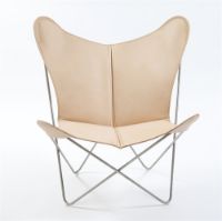 Billede af OX Denmarq Trifolium Chair SH: 45 cm - Stainless Steel/Nature