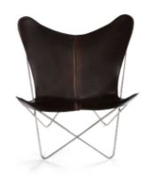 Billede af OX Denmarq Trifolium Chair SH: 45 cm - Stainless Steel/Mocca