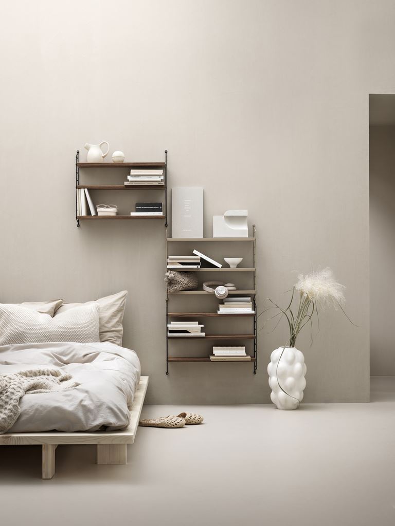 String Pocket Reol 60x50 cm - Walnut/Black