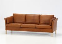 Billede af Mogens Hansen MH2225 2,5 Pers Sofa L: 188 cm - Premium Læder / Cognac