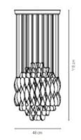 Billede af Verpan Spiral SP01 Pendant H: 65 cm - Sølv