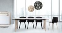 Billede af Andersen Furniture T1 byKATO Spisebord 220x95 cm med udtræk - Fenix Laminat / Sort Eg Lak