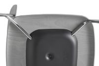 Billede af HAY Soft Edge 40 Chair w. Standard Gliders SH: 47,5 cm - Chromed Steel/Soft Grey Lacquered Oak