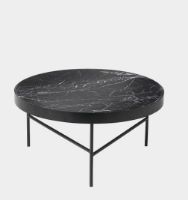 Billede af Ferm Living Marble Table Large Ø: 70,5 cm - Black 