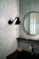 Billede af DCW Editions Lampe Gras N304 Bathroom Væglampe Ø: 14,6cm - Sort/Sort