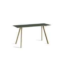 Billede af HAY CPH 30 Table 200x80x105 cm - Lacquered Solid Oak/Green Linoleum