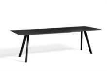 Billede af HAY CPH30 Table 250x90 cm - Black Lacquered Solid Oak/Black Lacquered Oak Veneer