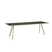 Billede af HAY CPH 30 Table 250x90x74 cm - Lacquered Solid Oak/Green Linoleum