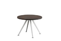 Billede af HAY Pyramid Coffee Table 51 Ø: 60 cm - Beige Steel/Smoked Oak