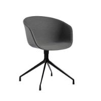 Billede af HAY AAC 21 About A Chair SH: 46 cm - Black Powder Coated Aluminium/Steelcut Trio 153