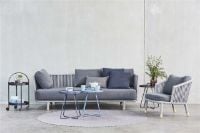 Billede af Cane-line Outdoor Moments 3-pers sofa - Grey 