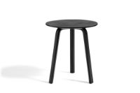 Billede af HAY Bella Coffee Table Ø: 45 cm - Black Lacquered Oak Veneer / Black Lacquered Oak 