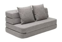 Billede af By KlipKlap 3 Fold Sofa - Multi Grey/Grey