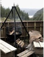 Billede af Natures Collection Finnish Reindeer Hide 70x110 cm - Natural Dark 