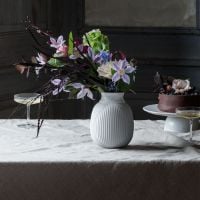 Billede af Lyngby Porcelæn Curve Vase H: 17,5 cm - Hvid