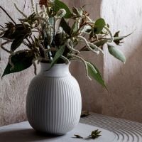 Billede af Lyngby Porcelæn Curve Vase H: 17,5 cm - Hvid