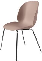 Billede af GUBI Beetle Dining Chair Conic Base - Chrome Base / Sweet Pink Shell 