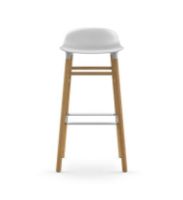 Billede af Normann Copenhagen Form Barstol SH: 75cm - Hvid/Eg